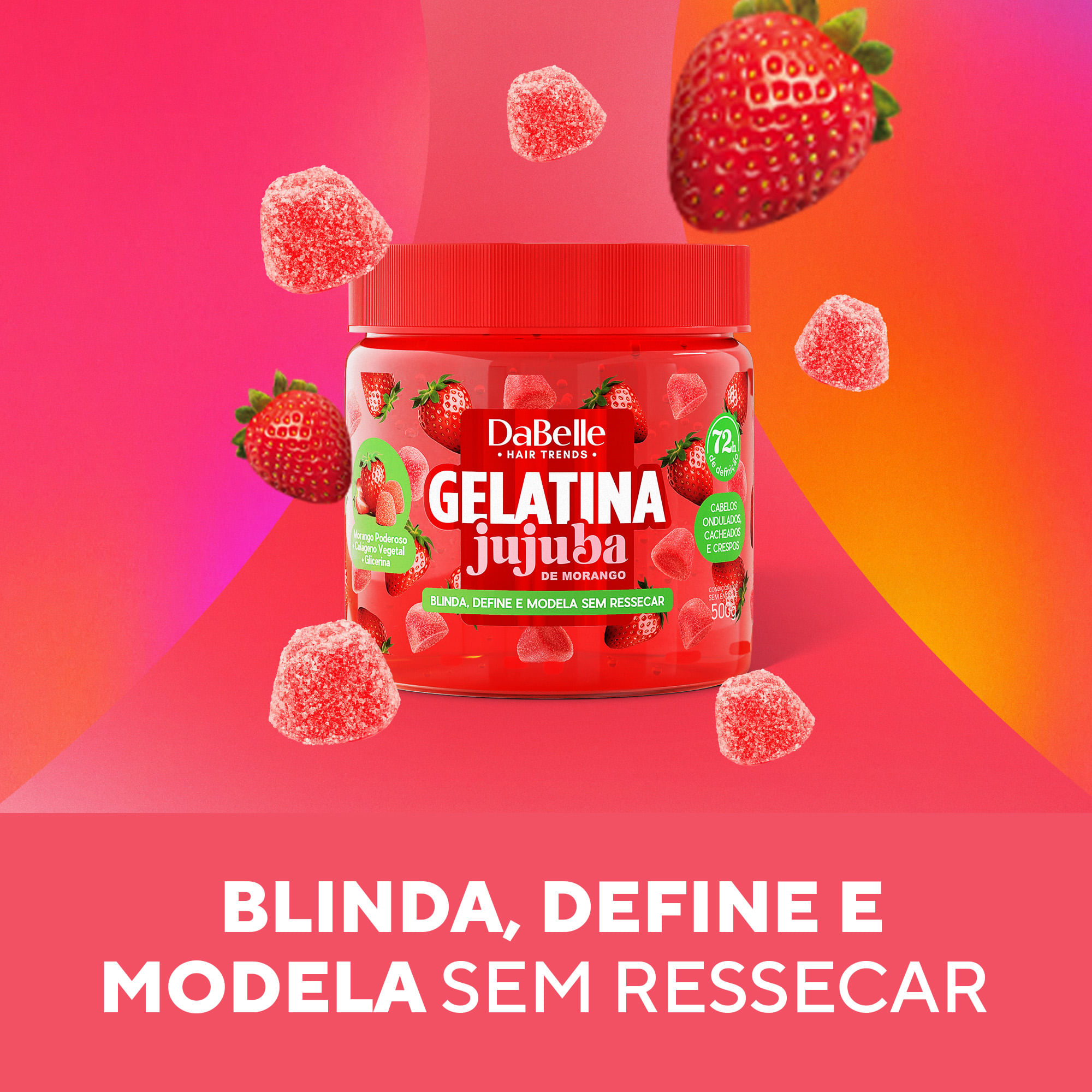 DaBelle Gelatina Jujuba Morango-500g